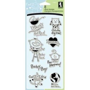 Little Tyke Baby Clear Acrylic Stamp Set by Inkadinkado